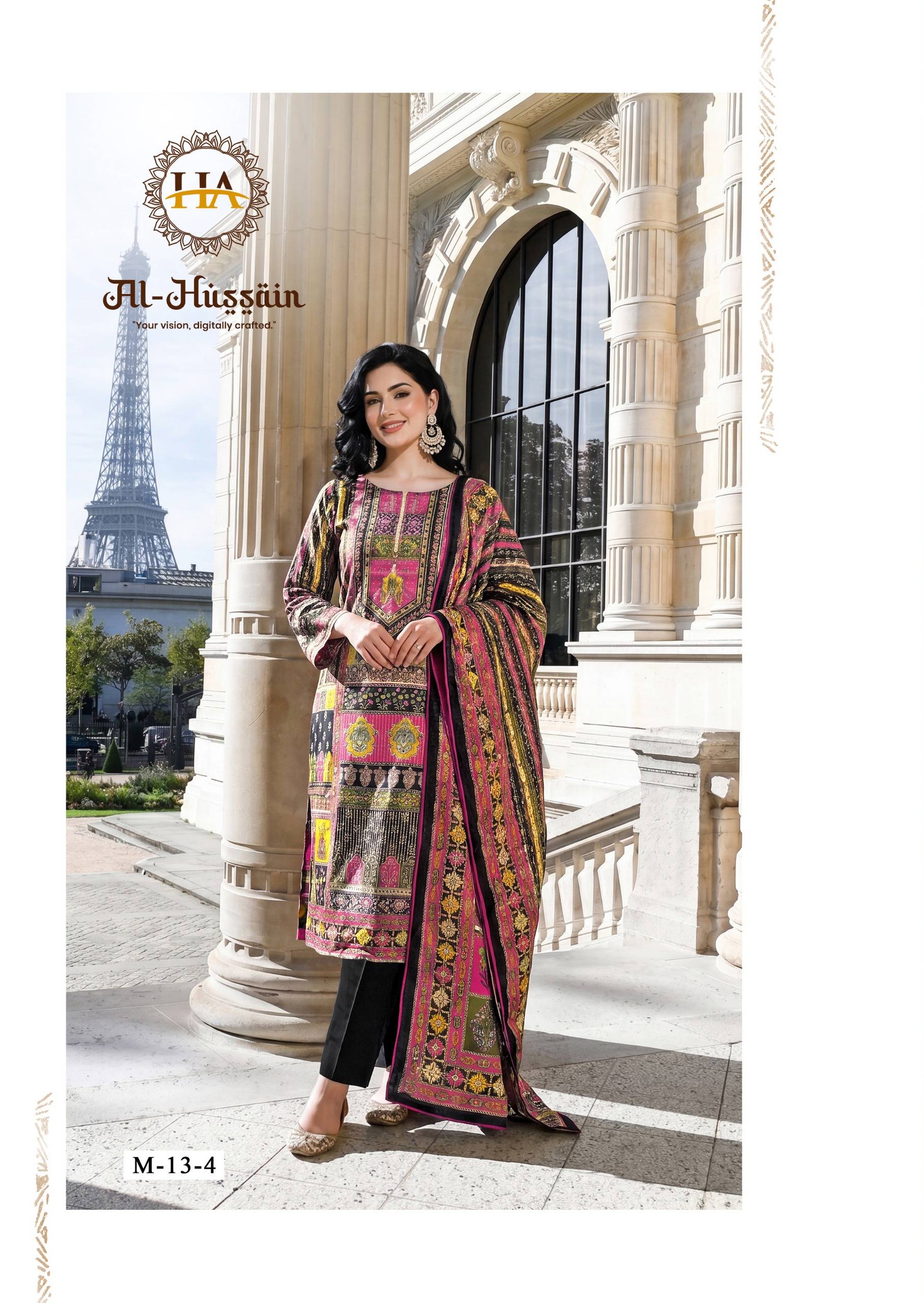 AL HUSSAIN By Alok Suit Beautiful Festive Suits Stylish Fancy Colorful Casual Wear & Ethnic Wear Pure jam Print Dresses At Wholesale Price